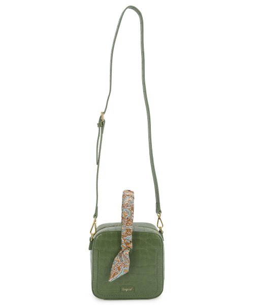 UNGRID bag(アングリッド　バッグ)/スカーフ付クロコ風型押しスクエアバッグ/img18