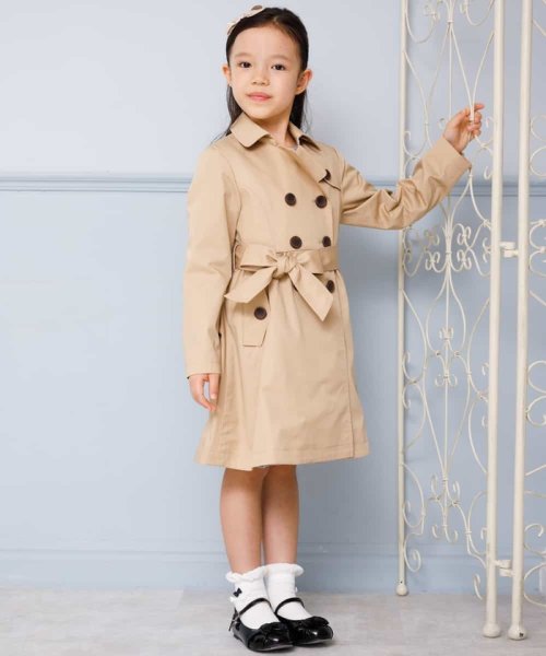 a.v.v(KID'S)(アー・ヴェ・ヴェキッズ)/[100－130]【セレモニースタイル】ウエストリボントレンチコート[WEB限定サイズ]/img01