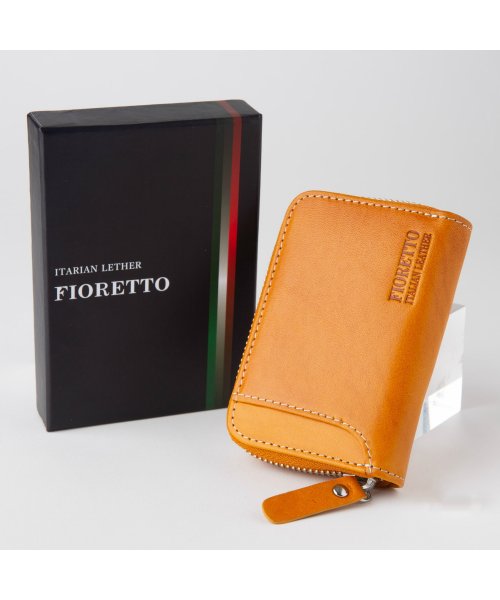 FIORETTO(FIORETTO)/牛革 イタリアンレザー コンパクト財布（ファスナータイプ）/img09
