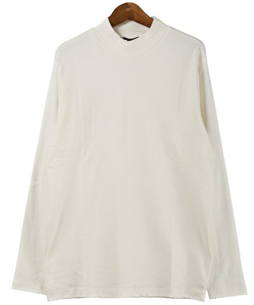 セール スムース無地ハイネックロンt ロンt メンズ 長袖 Tシャツ ハイネック スムース地 ラグスタイル Luxstyle Magaseek