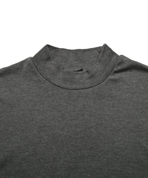 セール スムース無地ハイネックロンt ロンt メンズ 長袖 Tシャツ ハイネック スムース地 ラグスタイル Luxstyle Magaseek