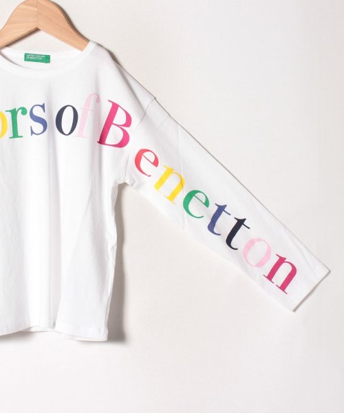 BENETTON (UNITED COLORS OF BENETTON GIRLS)(ユナイテッド　カラーズ　オブ　ベネトン　ガールズ)/ドロップショルダーロゴ長袖Tシャツ・カットソー/img05