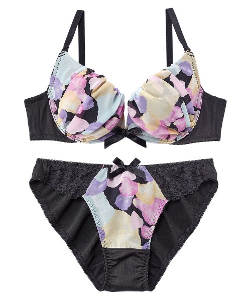 セール ブラジャー ショーツ セット フォーリングフラワー2 ブラジャー ショーツ かわいい下着 女性 レディース ブラ ショーツ ブラセット 花柄 ブラショーツ ブラ エメフィール Aimerfeel Magaseek