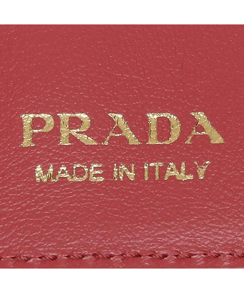 プラダ 財布 PRADA 1MH021 2B7S F0BTZ SAFFIANO FIOCCO DOUBLE サフィアーノ　ミニ財布 レディース  三つ折り財布 無