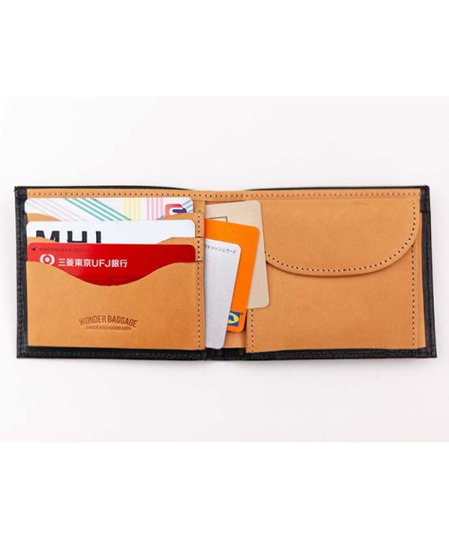 WONDER BAGGAGE(ワンダーバゲージ)/ワンダーバゲージ 財布 二つ折り財布 本革 型押しレザー WONDER BAGGAGE wb－a－010 日本製 ブランド/img12