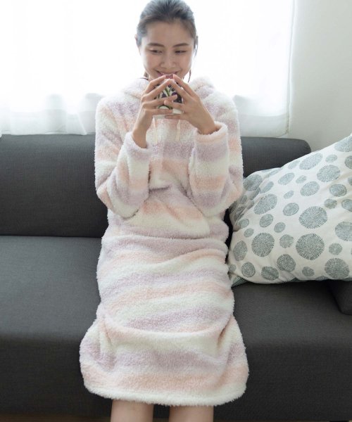 パーカーワンピースルームウェア ボーダー ヴィータフェリーチェ Vitafelice Magaseek