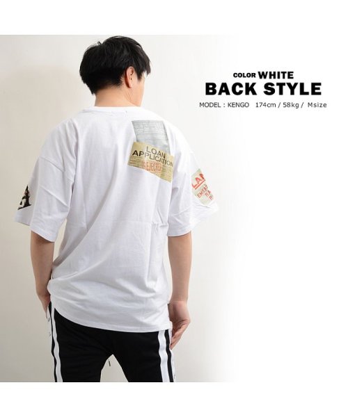 1111clothing(ワンフォークロージング)/【シート転写コラージュビッグTシャツ】  ビッグtシャツ メンズ レディース キッズ 韓国 ファッション 夏 夏物 夏服 オーバーサイズ tシャツ ペアルック /img11