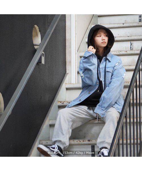 セール カップル お揃い 長袖 ペアルック 韓国ファッション 秋冬 お揃いコーデ リンクコーデ 男女 ペア 服 ジージャン ダメージデニム メンズ レディース Gジャン ワンフォークロージング 1111clothing Magaseek
