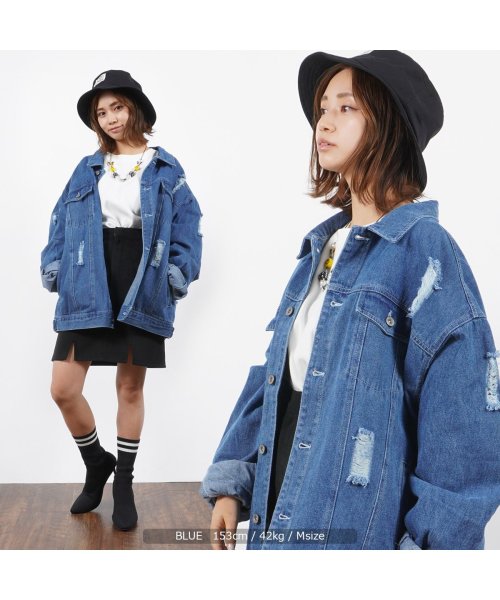 セール カップル お揃い 長袖 ペアルック 韓国ファッション 秋冬 お揃いコーデ リンクコーデ 男女 ペア 服 ジージャン ダメージデニム メンズ レディース Gジャン ワンフォークロージング 1111clothing Magaseek