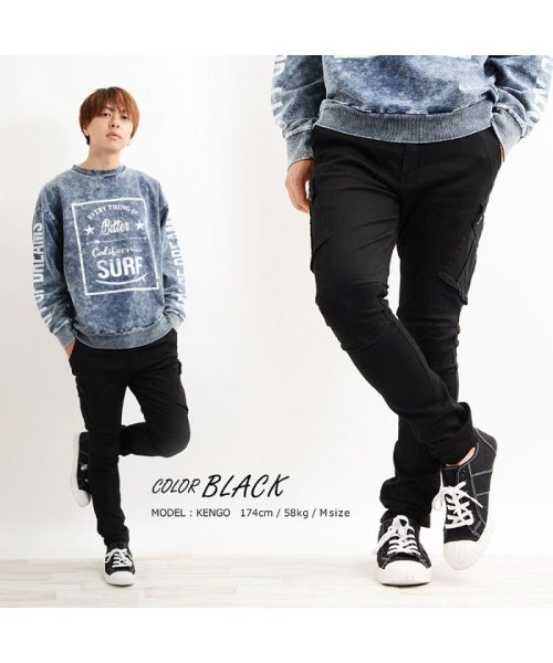 セール カーゴパンツ メンズ 韓国 ファッション パンツ テーパード スキニー ボトムス 韓国ファッション スリム 細身 伸縮性 19 秋 冬 秋服 冬服 秋物 冬 ワンフォークロージング 1111clothing Magaseek