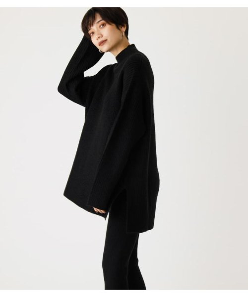 AZUL by moussy(アズールバイマウジー)/SIDE SLIT LOOSE KNIT/img01