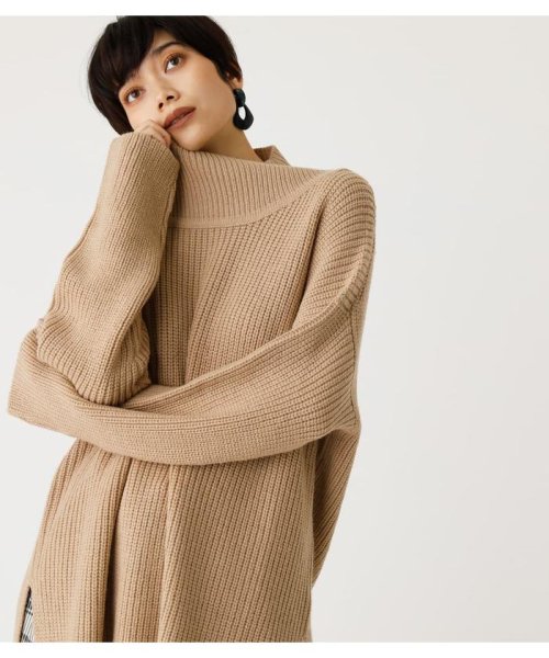 AZUL by moussy(アズールバイマウジー)/SIDE SLIT LOOSE KNIT/img09