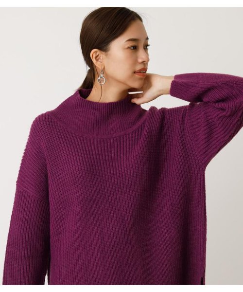 AZUL by moussy(アズールバイマウジー)/SIDE SLIT LOOSE KNIT/img25