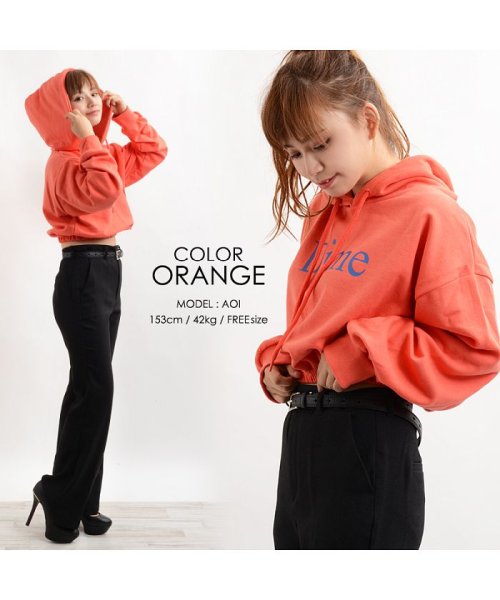 プルパーカー トップス レディース 韓国 ファッション 韓国ファッション 服 プルオーバー 黒 オレンジ グレー パープル 19 秋 冬 秋冬 秋コーデ 秋 ワンフォークロージング 1111clothing Magaseek