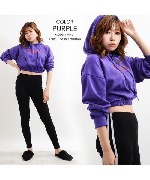 プルパーカー トップス レディース 韓国 ファッション 韓国ファッション 服 プルオーバー 黒 オレンジ グレー パープル 19 秋 冬 秋冬 秋 コーデ 秋 ワンフォークロージング 1111clothing Magaseek