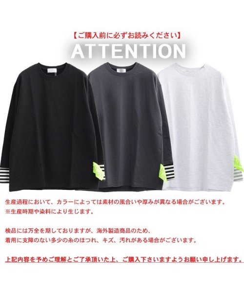 1111clothing(ワンフォークロージング)/トップス ロンt カットソー 長袖 ロングtシャツ 男女兼用 メンズ レディース 無地 韓国 ファッション ペアルック ボーダー カジュアル カップル インナー/img20