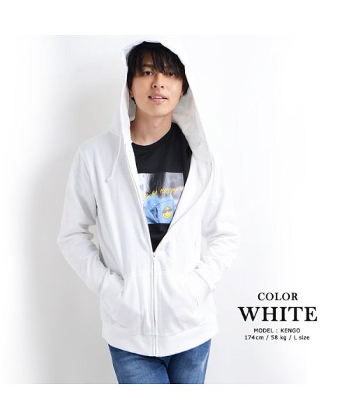 セール ジップパーカー パーカー 無地 メンズ レディース 秋冬 秋 冬 シンプル 韓国ファッション 全5色 白 黒 グレー 赤 ネイビー 綿100 長袖 フード 薄 ワンフォークロージング 1111clothing Magaseek