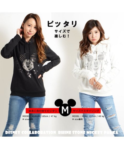 1111clothing(ワンフォークロージング)/ディズニー 男女兼用 ペアルック パーカー 男女 ペア 服 ミッキー 大人 Mickey カップル お揃い メンズ レディース 星条旗 トップス 可愛い カワイ/img18