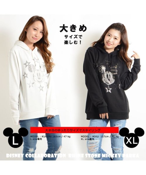 1111clothing(ワンフォークロージング)/ディズニー 男女兼用 ペアルック パーカー 男女 ペア 服 ミッキー 大人 Mickey カップル お揃い メンズ レディース 星条旗 トップス 可愛い カワイ/img19