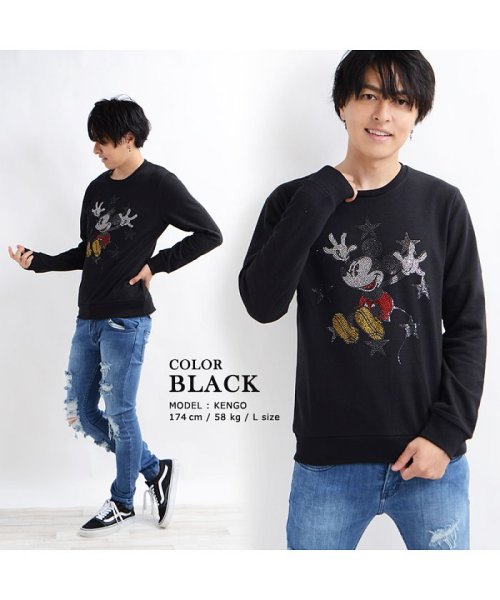 1111clothing(ワンフォークロージング)/ディズニー ペアルック ミッキー 男女兼用 トレーナー カップル メンズ レディース トップス 全身 可愛い カワイイ オシャレ お洒落 Mickey お揃い /img05