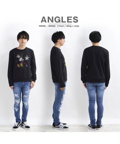 ディズニー ペアルック ミッキー 男女兼用 トレーナー カップル メンズ レディース トップス 全身 可愛い カワイイ オシャレ お洒落 Mickey お揃い ワンフォークロージング 1111clothing Magaseek