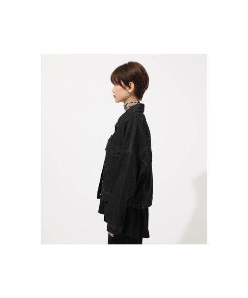 AZUL by moussy(アズールバイマウジー)/BACK SLIT OVER DENIM JACKET/img04