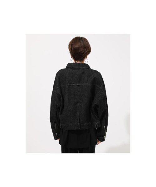 AZUL by moussy(アズールバイマウジー)/BACK SLIT OVER DENIM JACKET/img05