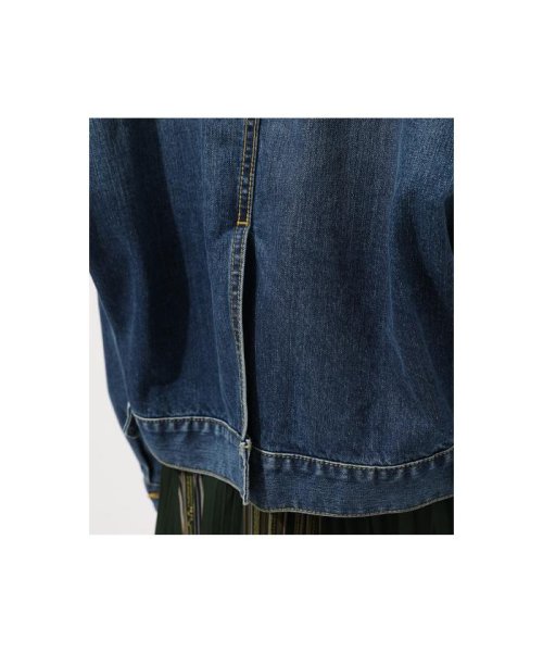 AZUL by moussy(アズールバイマウジー)/BACK SLIT OVER DENIM JACKET/img16