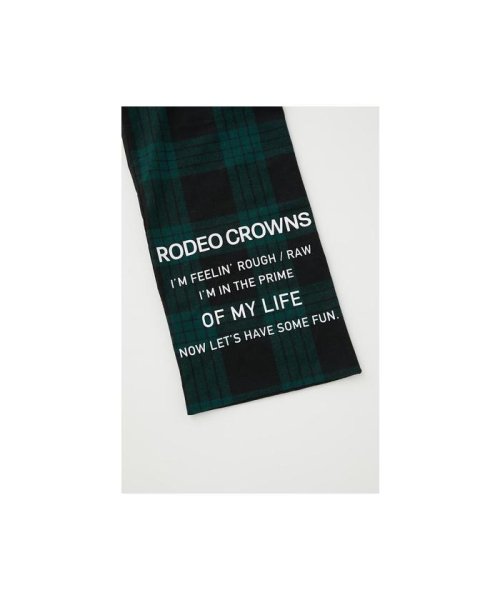 RODEO CROWNS WIDE BOWL(ロデオクラウンズワイドボウル)/チェックメッセージマフラー/img02