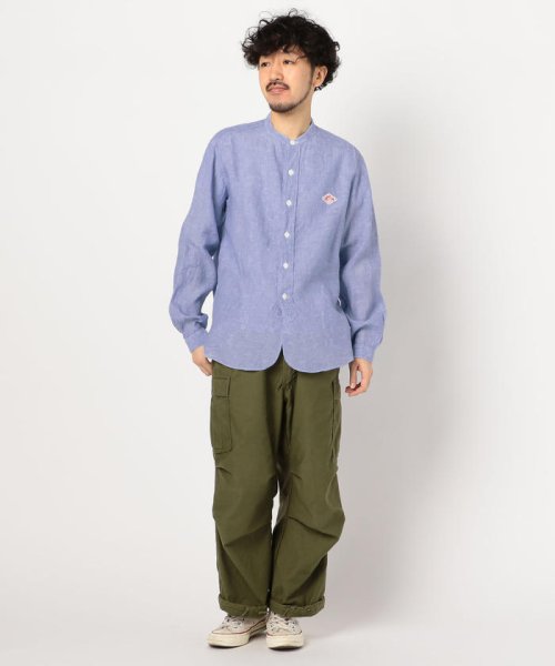 GLOSTER(GLOSTER)/【DANTON/ダントン】リネンバンドカラーシャツ #JD－3607 KLS/img12