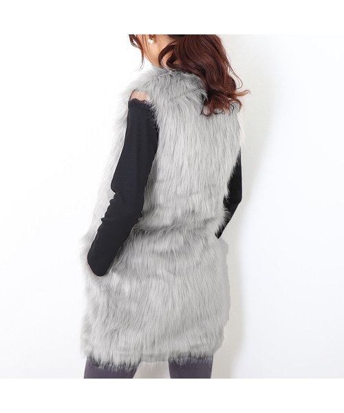 セール ファー ベスト レディース ジレ ファ チョッキ ベスト 前開き 毛皮 ベスト 秋冬 アウター レディース ミニミニストア Miniministore Magaseek