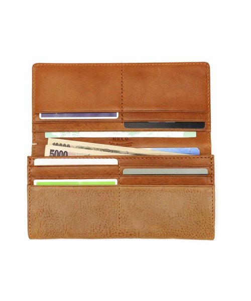 ネルド 長財布 NELD LATTE ラテ かぶせ 小銭入れあり 本革 AN191 