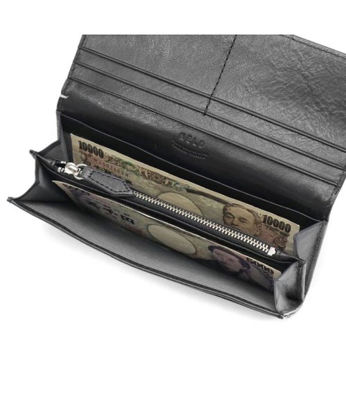 ネルド 長財布 NELD LATTE ラテ かぶせ 小銭入れあり 本革 AN191 