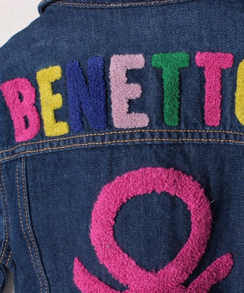 BENETTON (UNITED COLORS OF BENETTON GIRLS)(ユナイテッド　カラーズ　オブ　ベネトン　ガールズ)/バックロゴショートデニムGジャン/img08