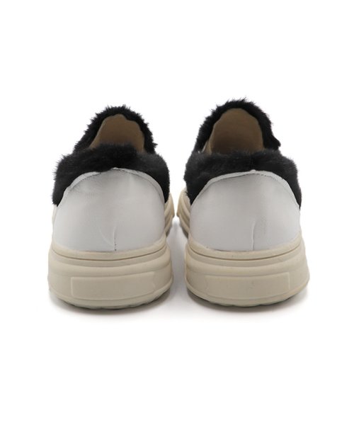 セール ファースリッポン レディース ファー 厚底 スニーカー 裏起毛 靴 春秋冬 暖かい 歩きやすい ミニミニストア Miniministore Magaseek