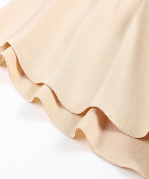 DRESS+(ドレス プラス)/ケープスリーブと半袖のアシンメトリー袖結婚式ワンピース/img28