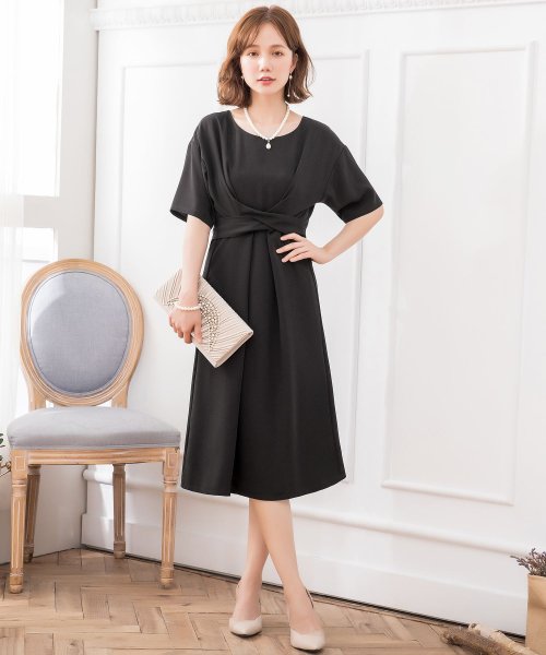 2wayウエストリボンワンピースドレス ドレス スター Dress Star Magaseek