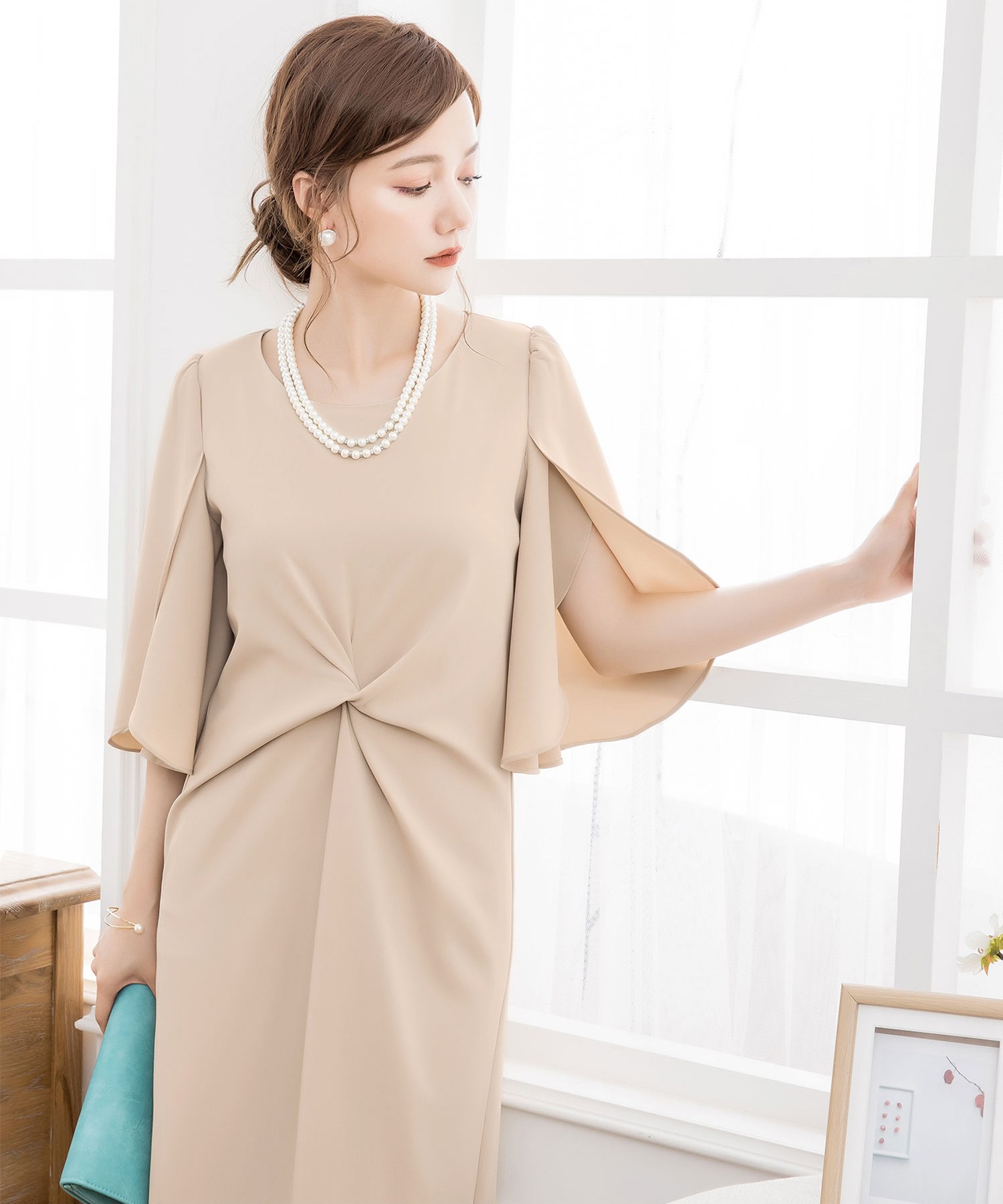 お買い求めしやすい価格 裾レース ウエスト絞り ワンピースドレス 日本未入荷 入手困難