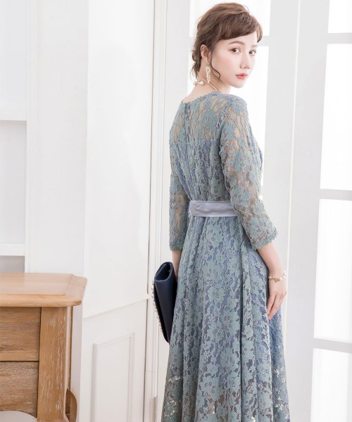 DRESS+(ドレス プラス)/総レースワンピースドレス・結婚式ワンピース・お呼ばれパーティードレス/img09