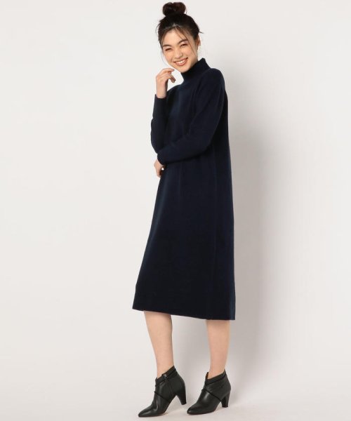 セール カシミヤブレンド天竺ハイネックニットワンピース ノーリーズ Nolley S Magaseek