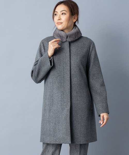 セール 特別提供品 ミンクファー付きコート レリアン Leilian Magaseek