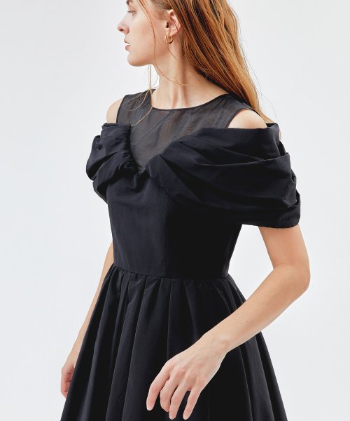 セール ボリュームスリーブワンピース ランバンオンブルー Lanvin En Bleu Magaseek