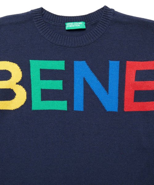 BENETTON (UNITED COLORS OF BENETTON BOYS)(ユナイテッド　カラーズ　オブ　ベネトン　ボーイズ)/カラフルロゴニット・セーター/img01