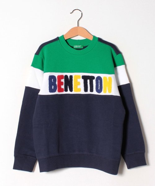 BENETTON (UNITED COLORS OF BENETTON BOYS)(ユナイテッド　カラーズ　オブ　ベネトン　ボーイズ)/スウェットカラーブロックロゴトップス/img02