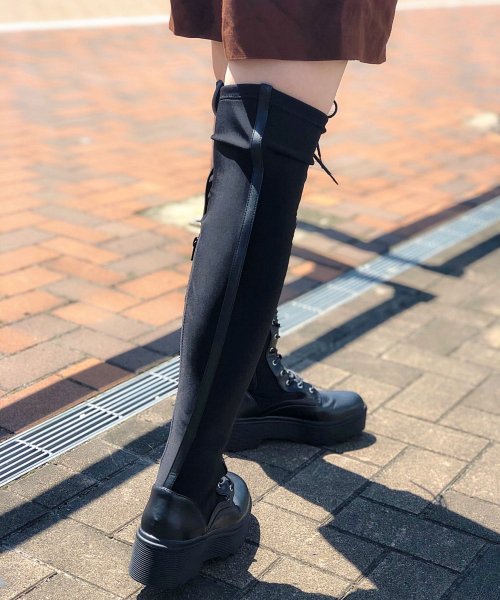 セール ストレッチレースアップロングブーツ シュガーシュガー Sugar Sugar Magaseek