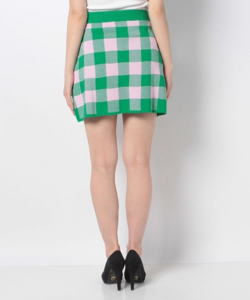 セール ブロックチェックニットミニスカート 502 ベネトン レディース Benetton Women Magaseek