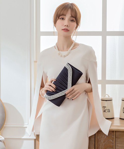 セール 結婚式 お呼ばれに使えるパーティーバッグ プリーツラインパール ストーンパーティークラッチバッグ ドレス スター Dress Star Magaseek セール 結婚式 お呼ばれに使えるパーティーバッグ プリーツラインパール ストーンパーティークラッチバッグ ドレス スター Dress Star Magaseek