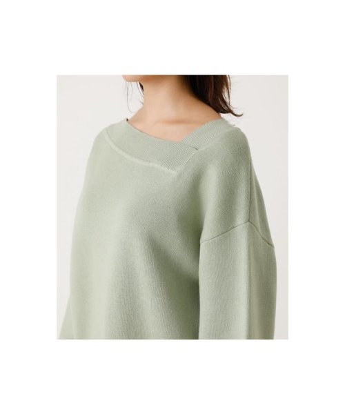 AZUL by moussy(アズールバイマウジー)/ASYMMETRY SWEATTER TOPS/img22