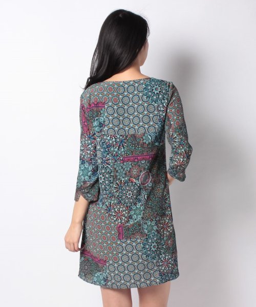 セール ワンピース3 4袖 Maritsa デシグアル Desigual Magaseek