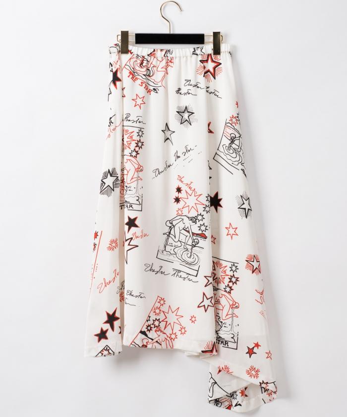 スタープリントフレアスカート(502925160)｜阪急百貨店公式通販サイト